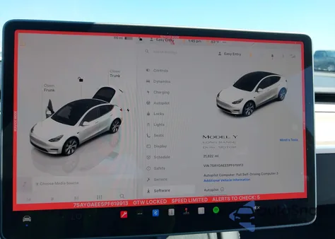 2023 Tesla Model Y Awd/Long Range Dual Motor All-Wheel Drive from USA, damaged, VIN 7SAYGAEE5PF619913